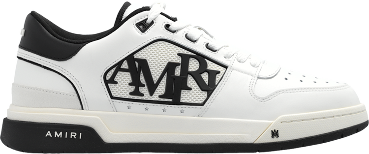 Amiri Classic Low Logo   White Black