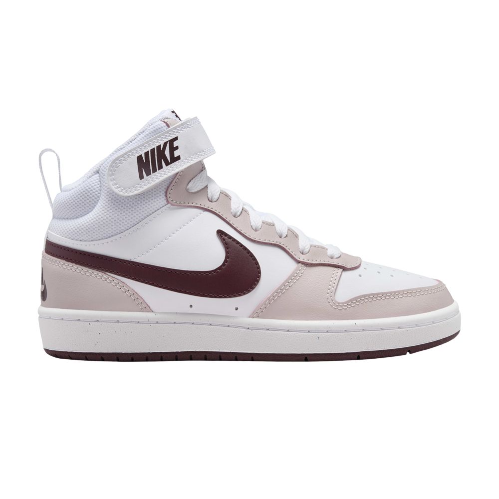 Pre-owned Nike Court Borough Mid 2 Gs 'platinum Violet Burgundy Crush' | Purple | Kid's Size 3.5