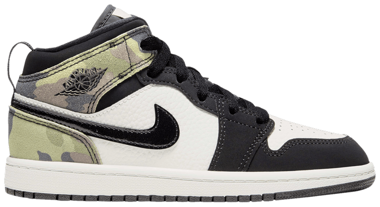 Air Jordan 1 Mid SE PS Camo