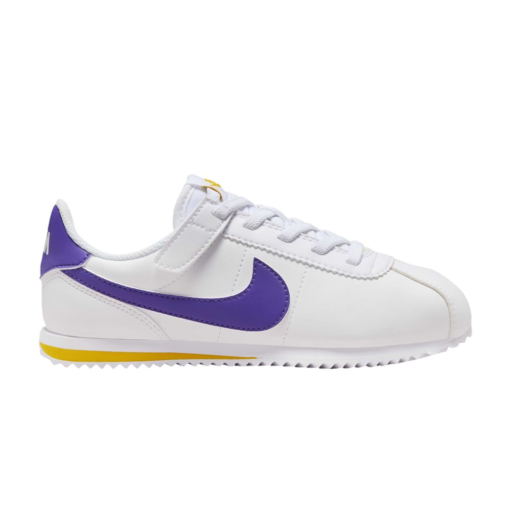 Pre-owned Nike Cortez Easyon Ps 'lakers' | White | Kid's Size 13