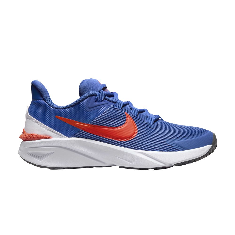 Pre-owned Nike Star Runner 4 Gs 'astronomy Blue Total Orange' | Kid's Size 4.5