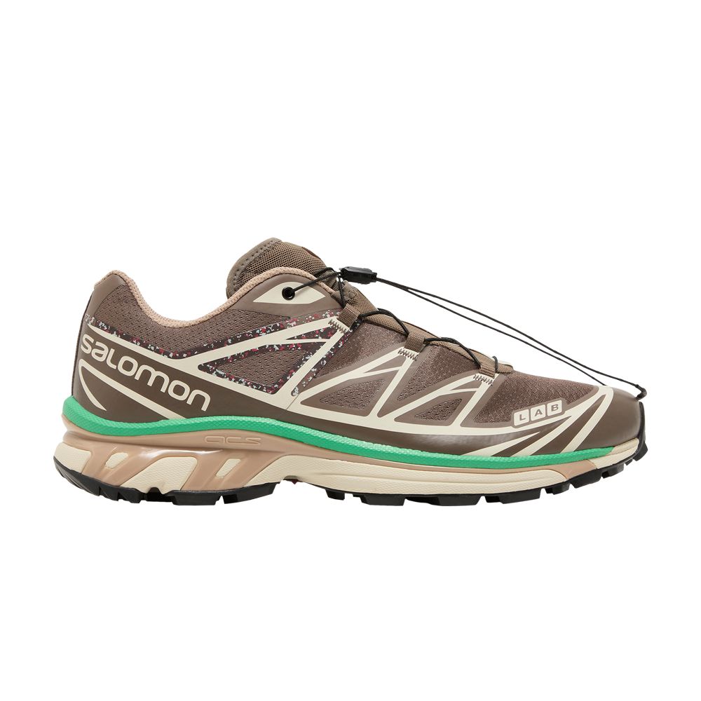 Salomon XT-6 'Mindful - Falcon Bright Green' | Brown | Men's Size 8