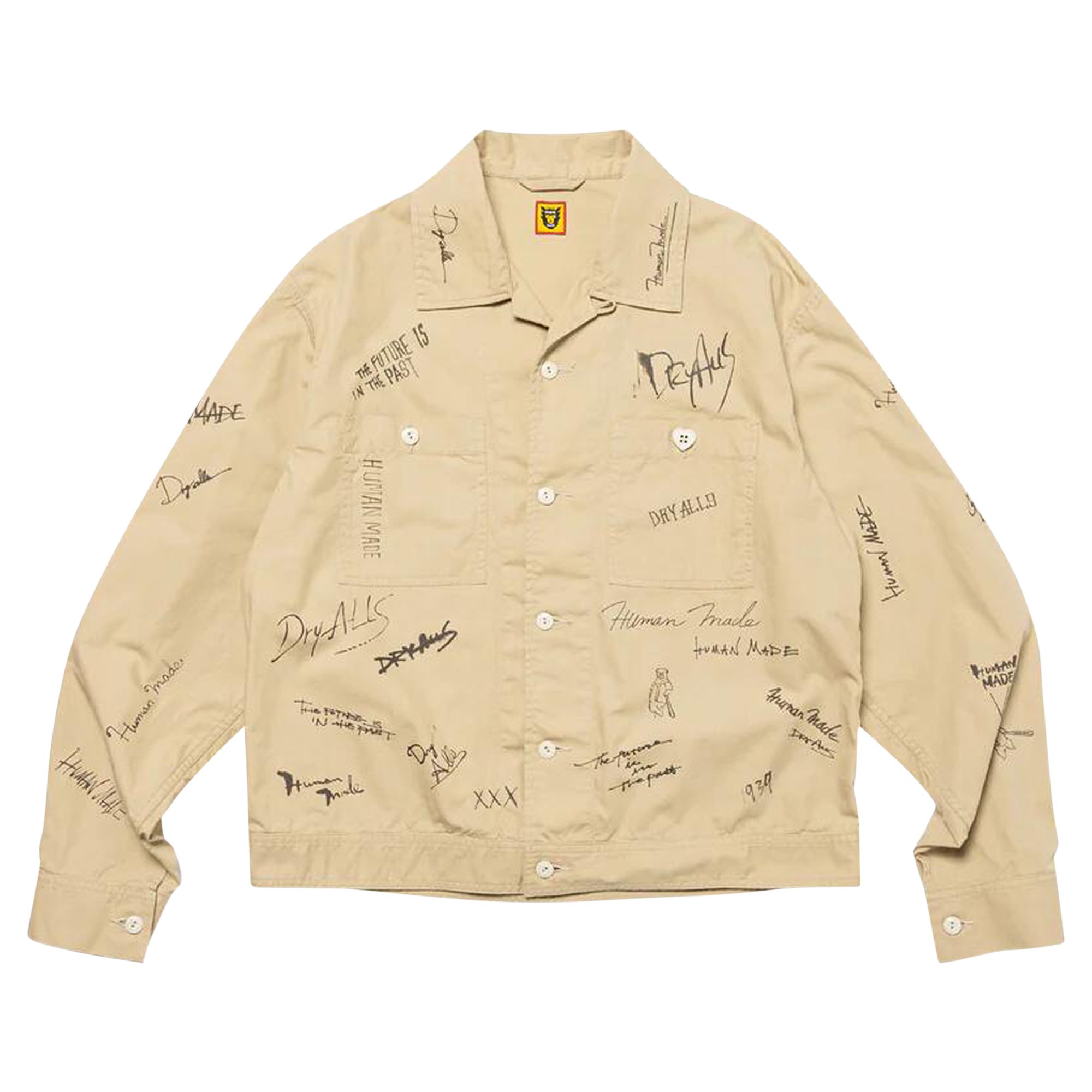 Pre-owned Human Made Printed Short Blouson 'beige' | Tan | Men's Size L