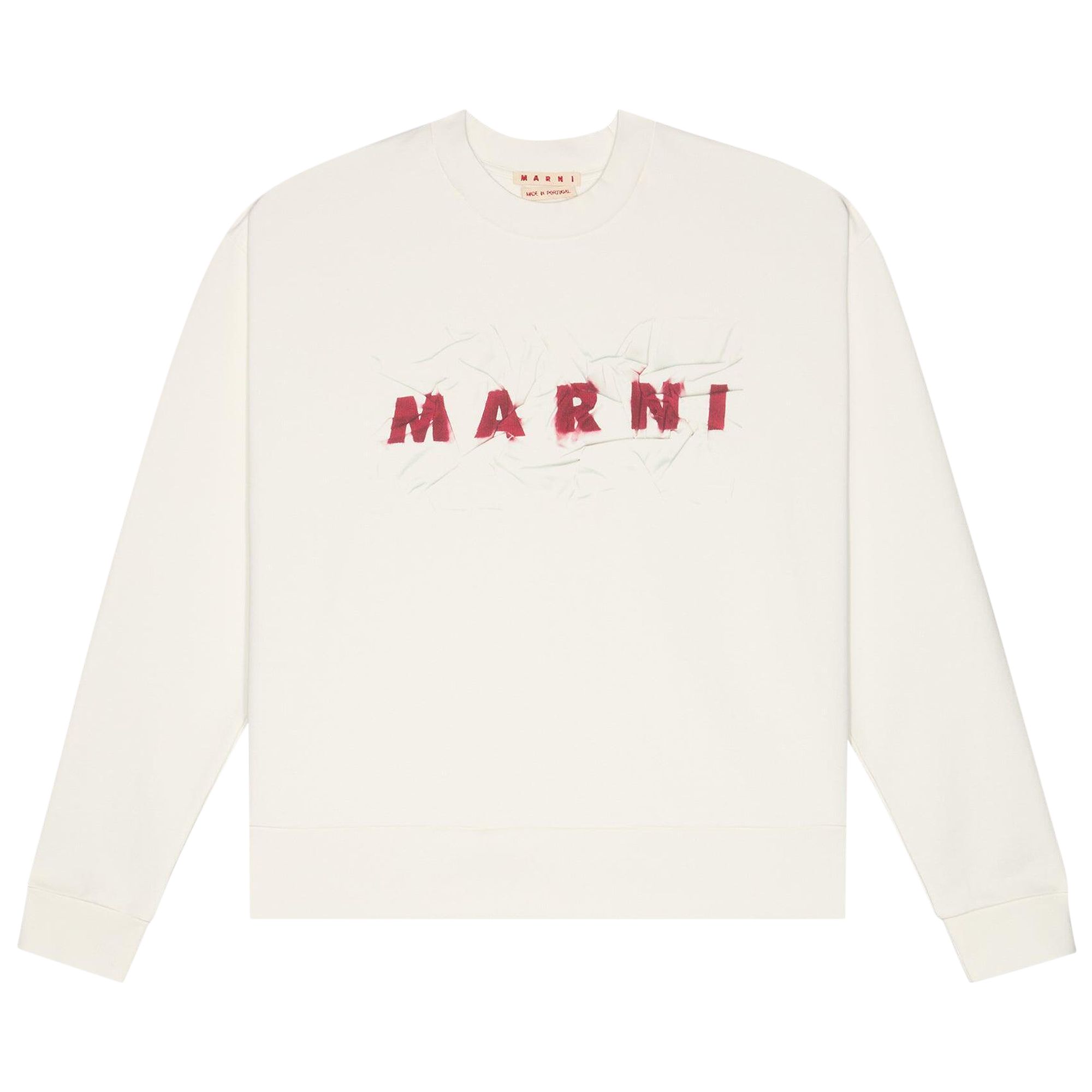 Marni Logo Sweatshirt 'Natural White' | Men's Size 52