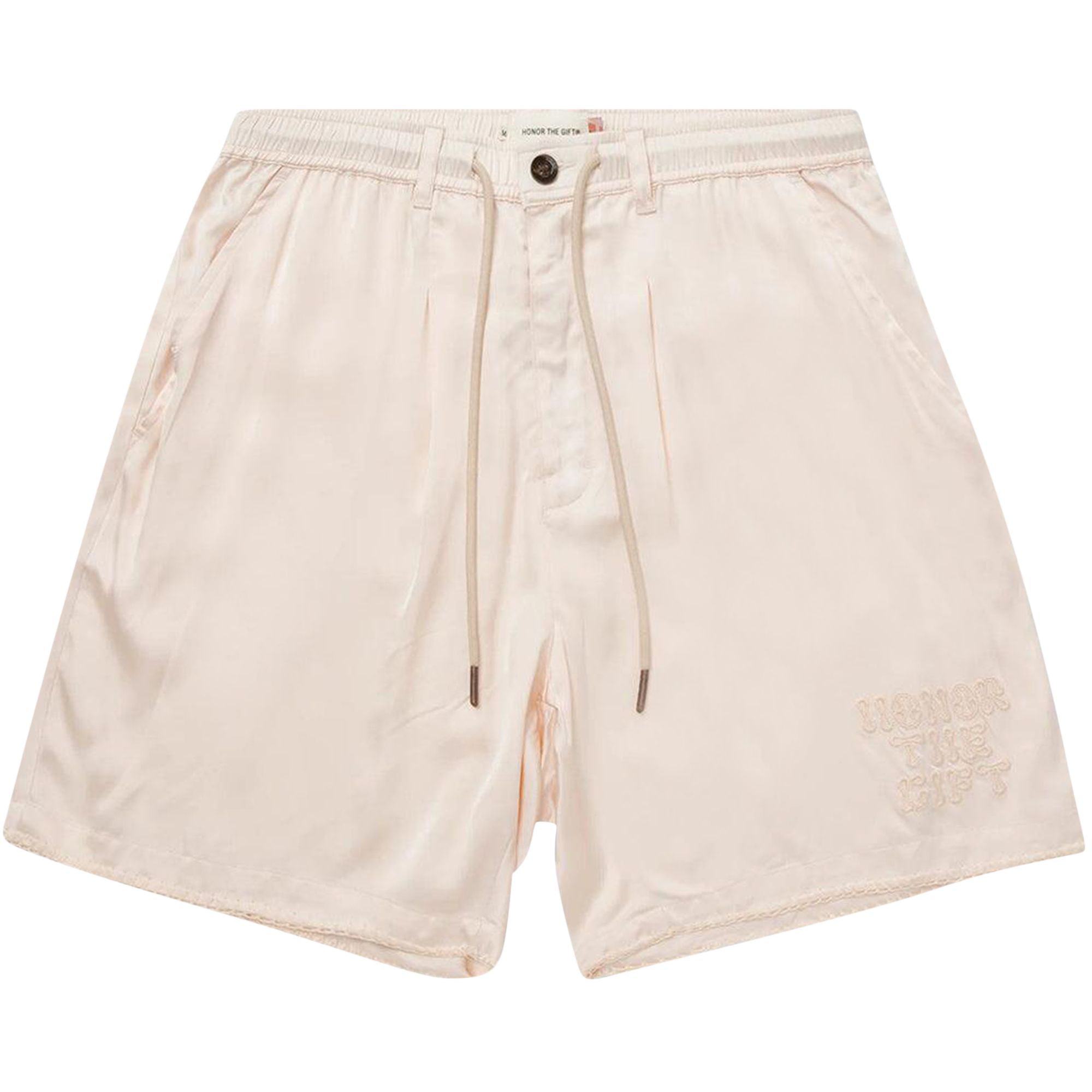 Pre-owned Honor The Gift Blanket Stitch Shorts 'bone' | Cream | Men's Size S In White