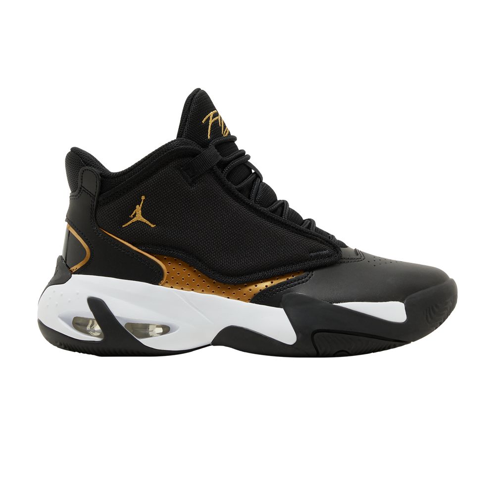 Pre-owned Air Jordan Jordan Max Aura 4 Gs 'black Metallic Gold' | Kid's Size 4