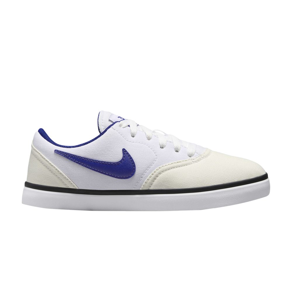 Pre-owned Nike Check Canvas Sb Gs 'summit White Royal Blue' | Kid's Size 6.5