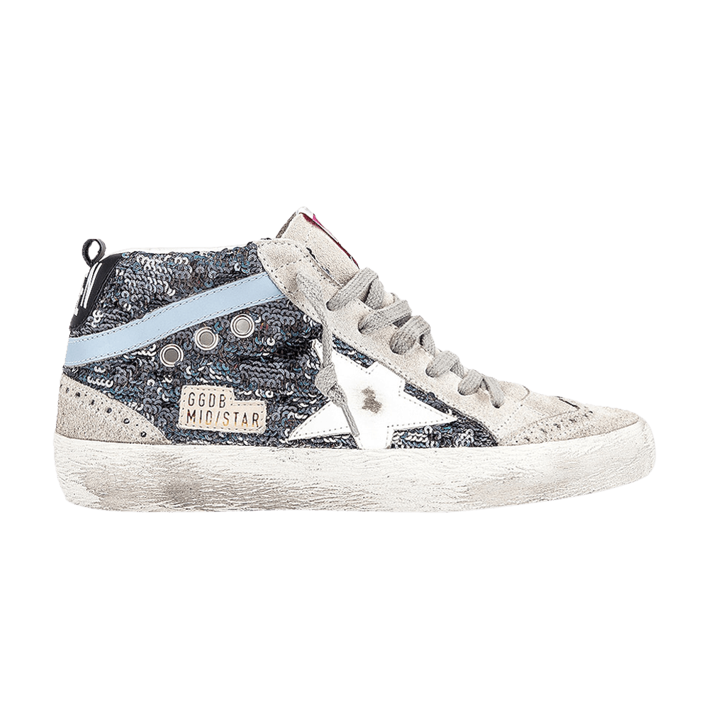 golden goose multicolor paillettes mid star sneakers