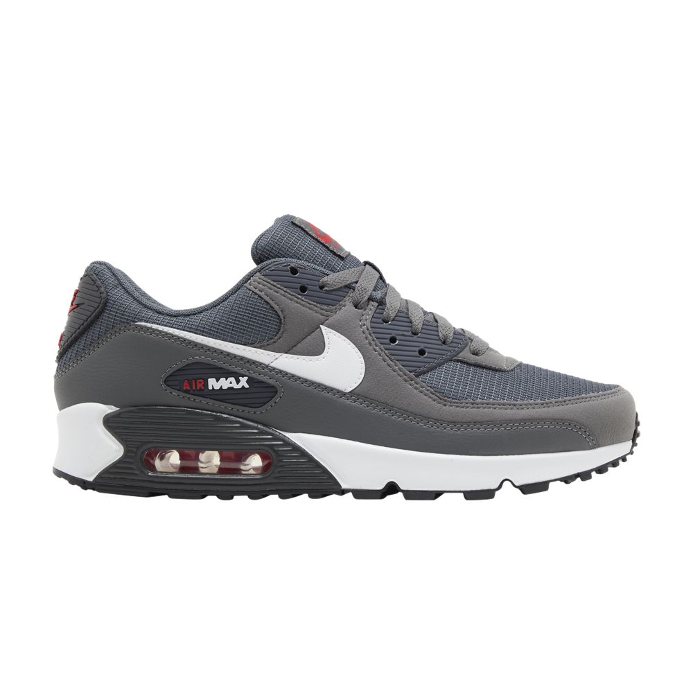 NIKE AIR MAX 90 'IRON GREY UNIVERSITY RED'