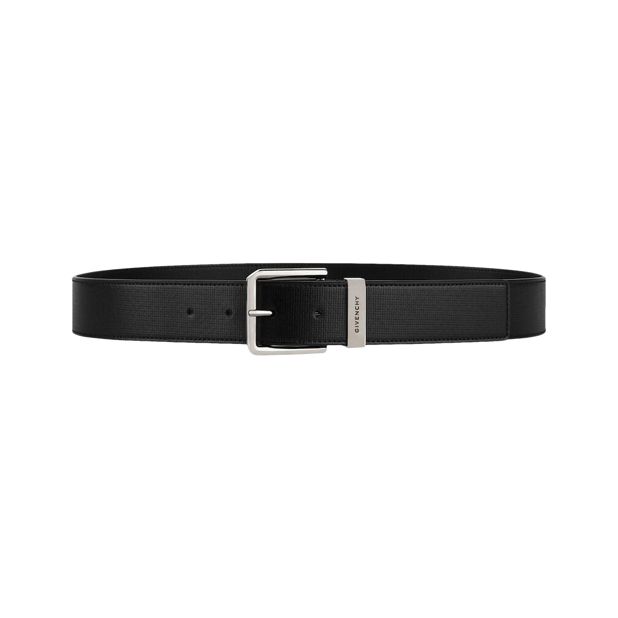 Pre-owned Givenchy Logo Engraved Buckle Belt 'black' | Men's Size L