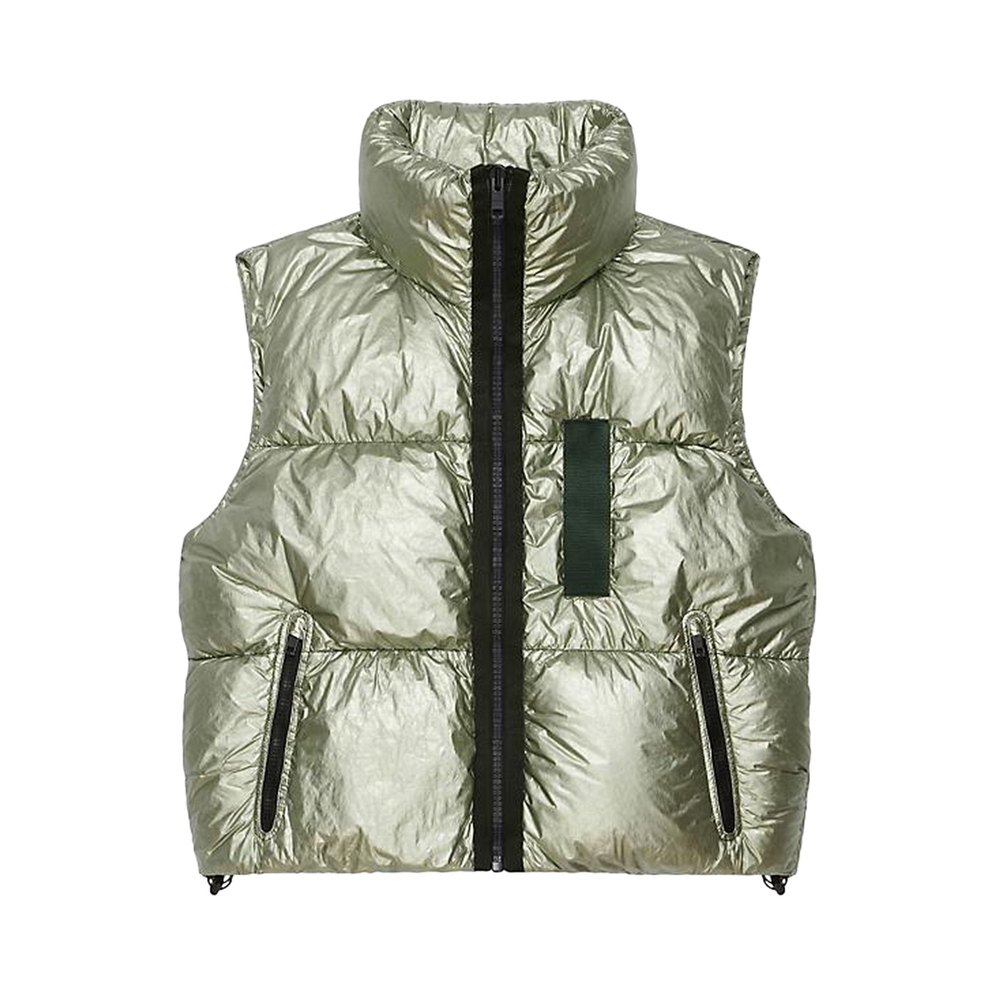 Pre-owned Givenchy Laminated Sleeveless Puffer 'green Forest' | Men's Size 48