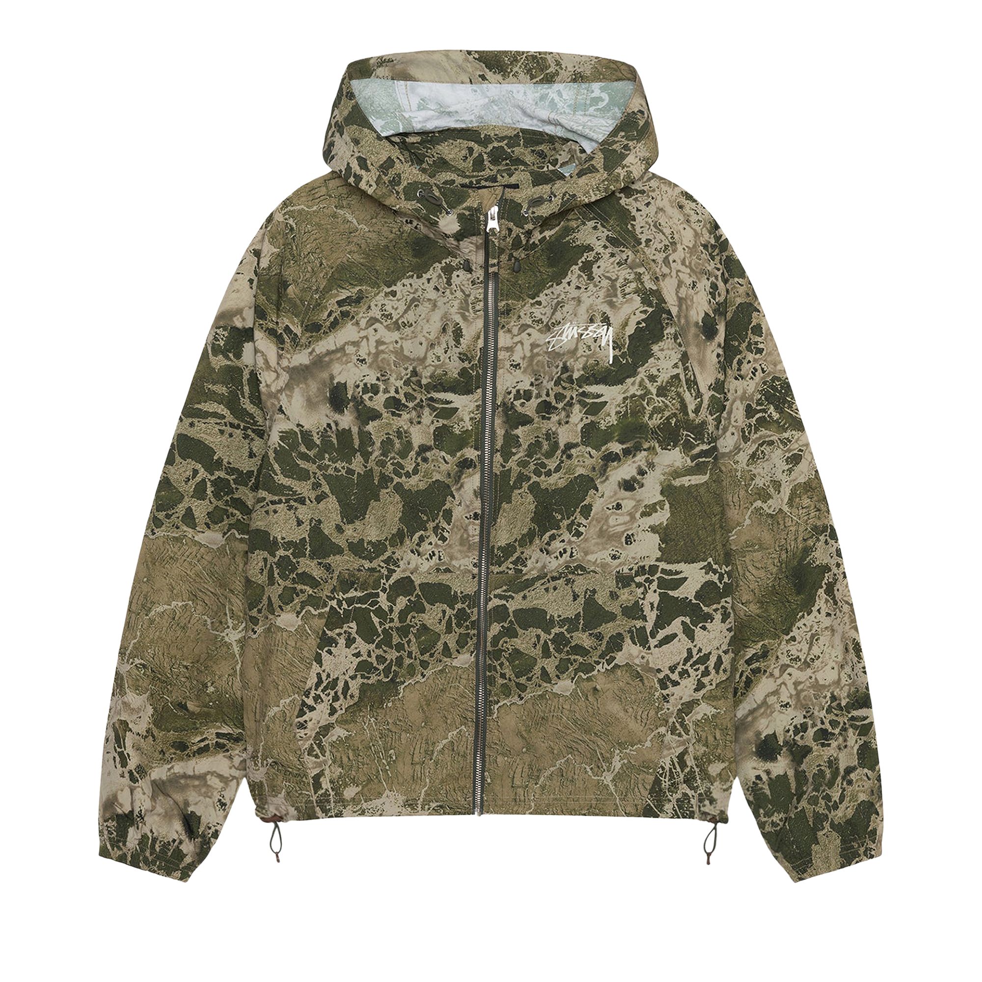 Pre-owned Stussy Realtree Wav3 Beach Shell 'wave Hillside' In Multi-color
