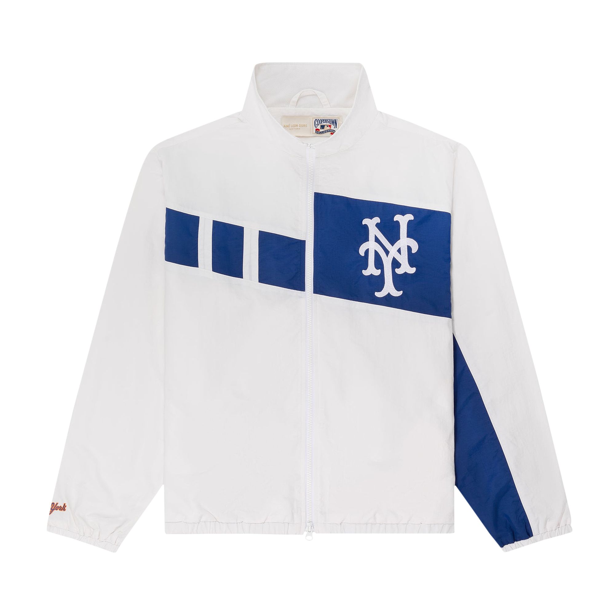 Pre-owned Aimé Leon Dore X New York Mets Colorblock Windbreaker 'bright White' | Men's Size M