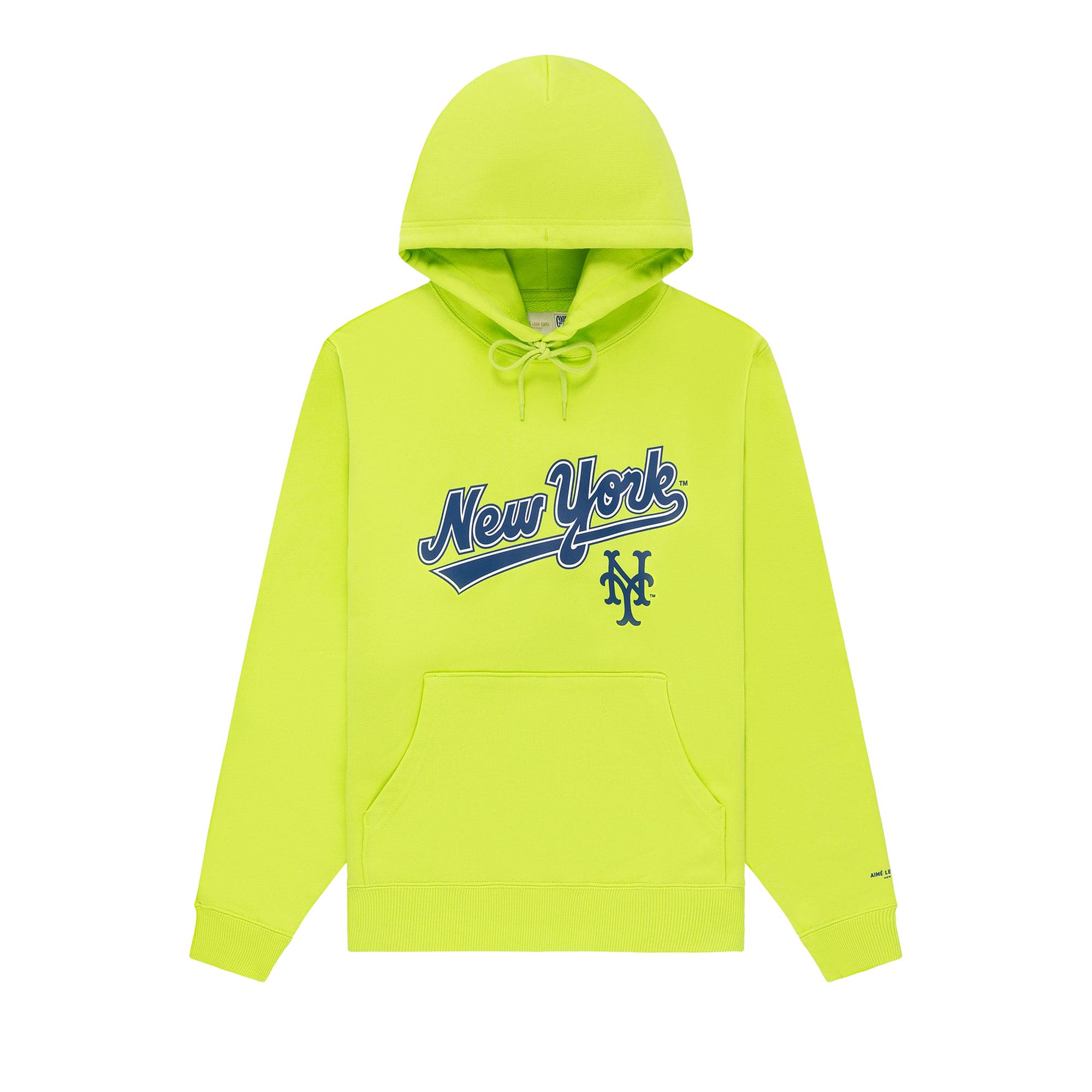 Pre-owned Aimé Leon Dore X New York Mets Logo Hoodie 'acid Lime' | Green | Men's Size Xxl
