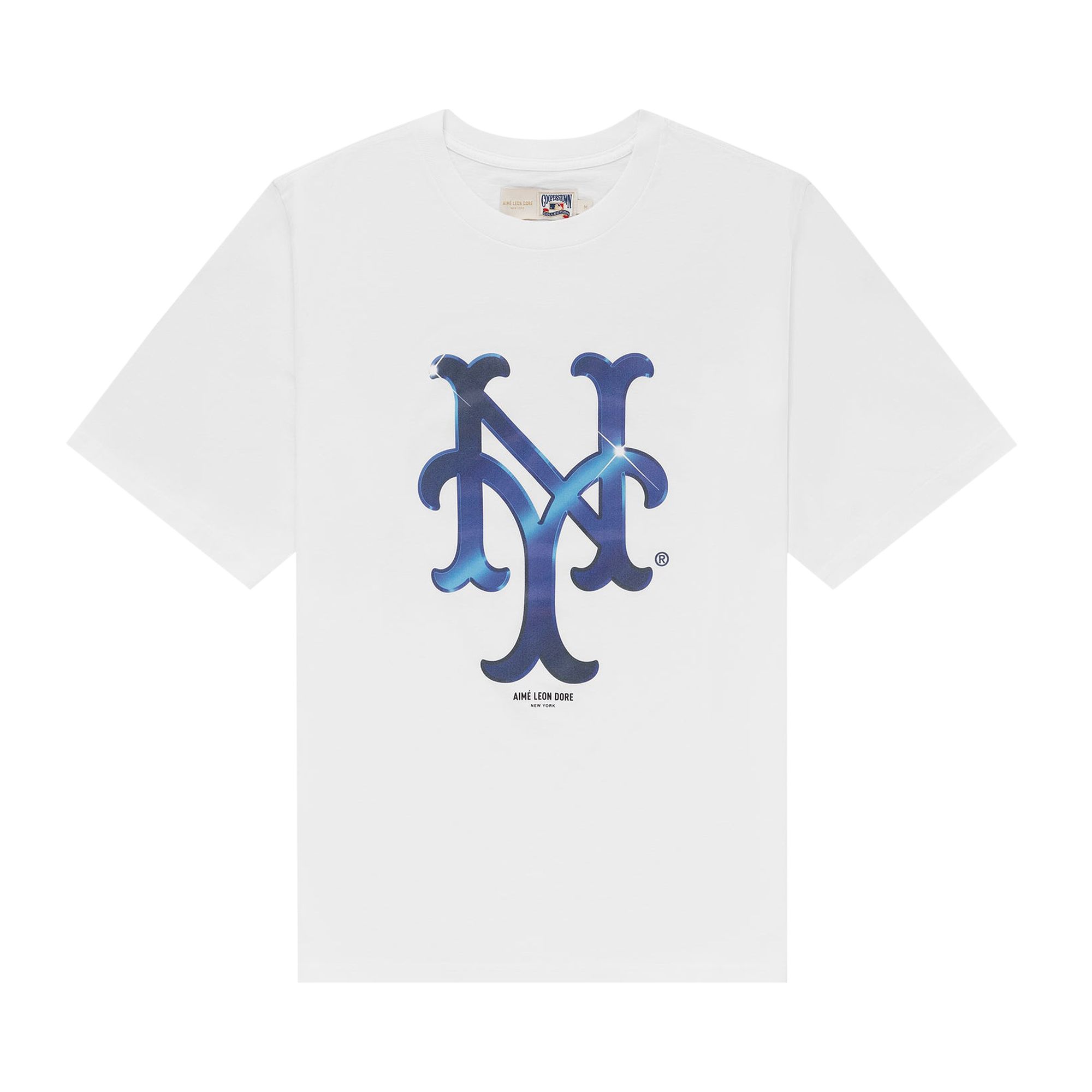 Pre-owned Aimé Leon Dore X New York Mets Logo Tee 'white' | Men's Size Xl