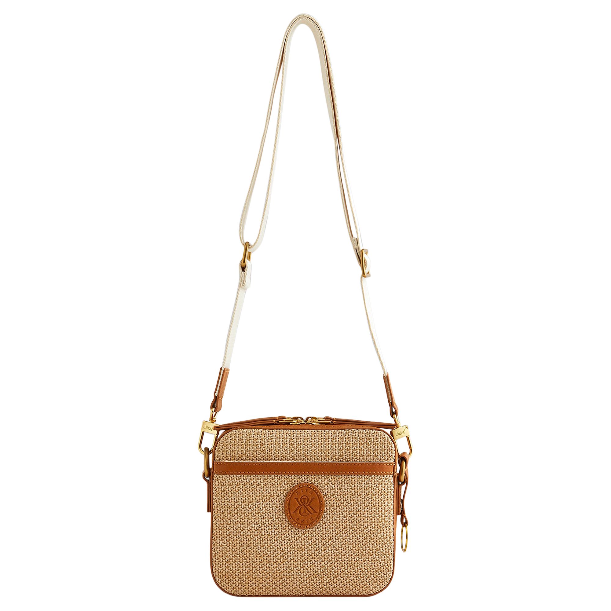 Pre-owned Kith Sherman Crossbody Bag 'arch' | Tan | Men's Size Onesize In Brown