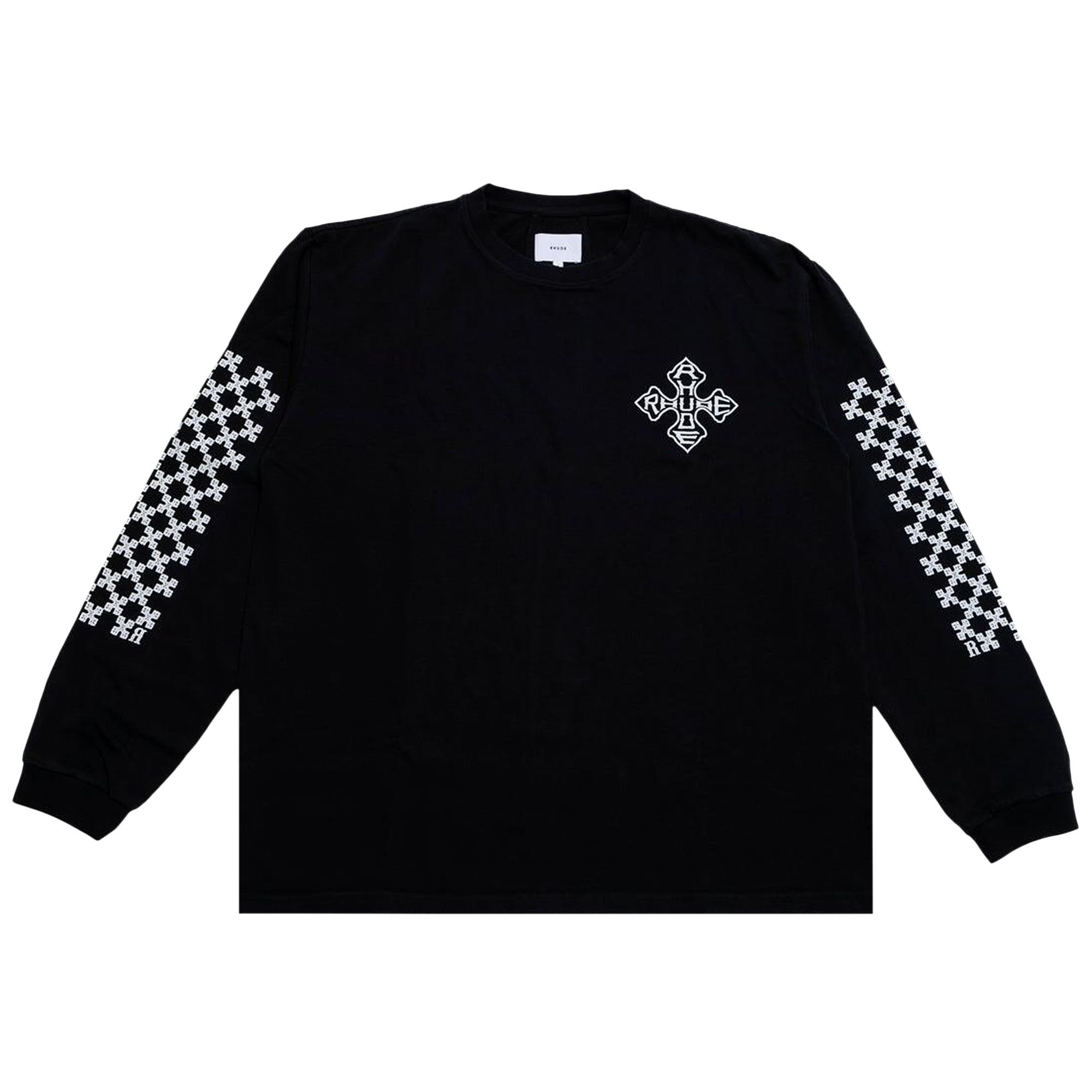 Rhude Cross Long-Sleeve Tee 'Vintage Black' | Men's Size XL