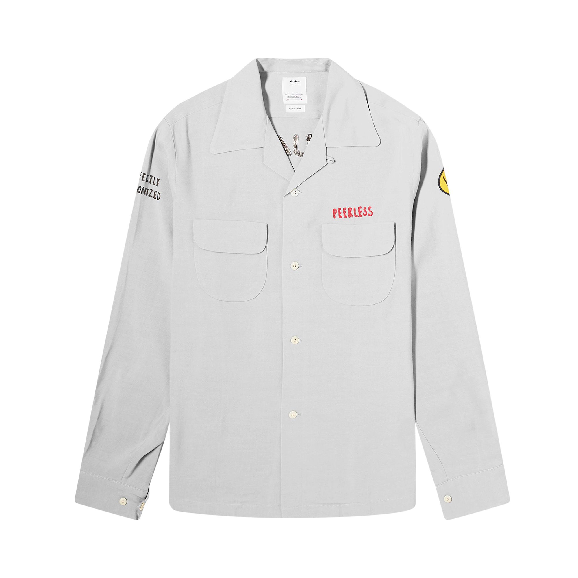 Pre-owned Visvim I.q.w.t. Keesey G.s. Long-sleeve Shirt 'grey' | Men's Size 4