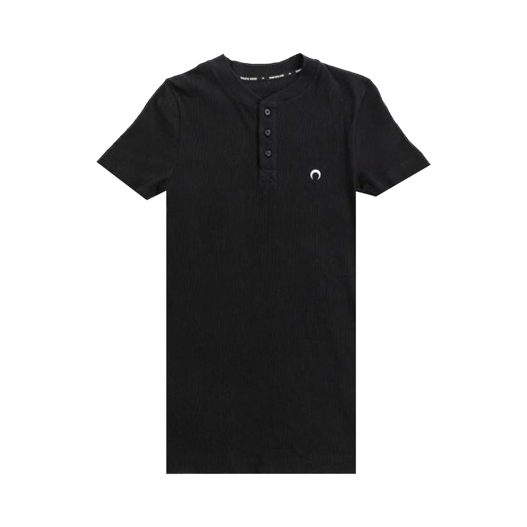 Pre-owned Marine Serre Henley T-shirt 'black' | Men's Size Xl