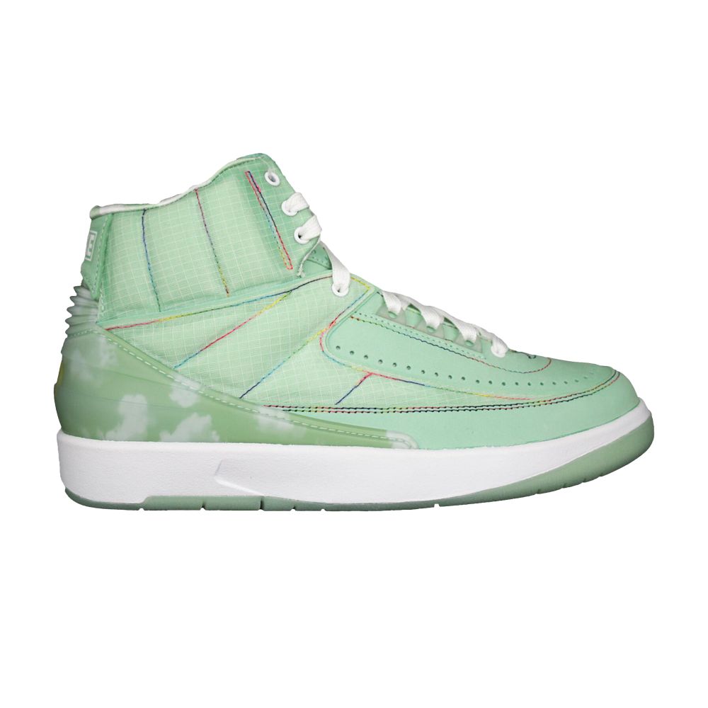 J. Balvin x Air Jordan 2 Retro SP 'Enamel Green' Sample | Men's Size 7.5 - AJ2JB-1193058-VW1