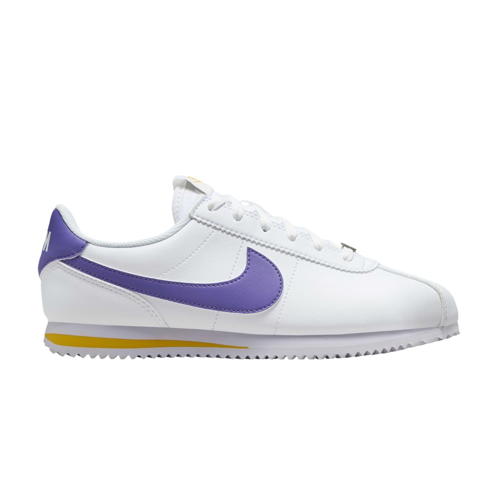 Pre-owned Nike Cortez Gs 'lakers' | White | Kid's Size 5