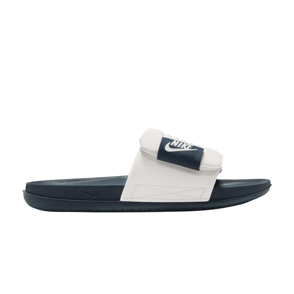 Pre-owned Nike Offcourt Adjust Slide 'sail Armory Navy' | Blue | Men's Size 10
