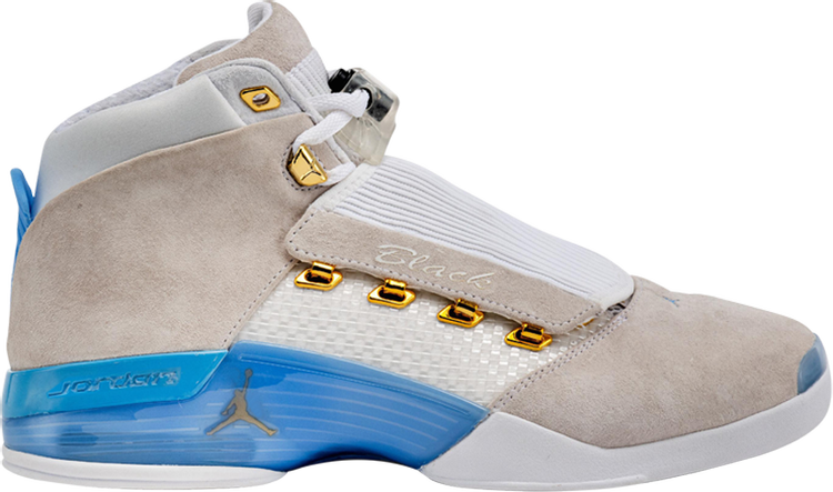 OVO x Air Jordan 17 Retro White Valor Blue Sample