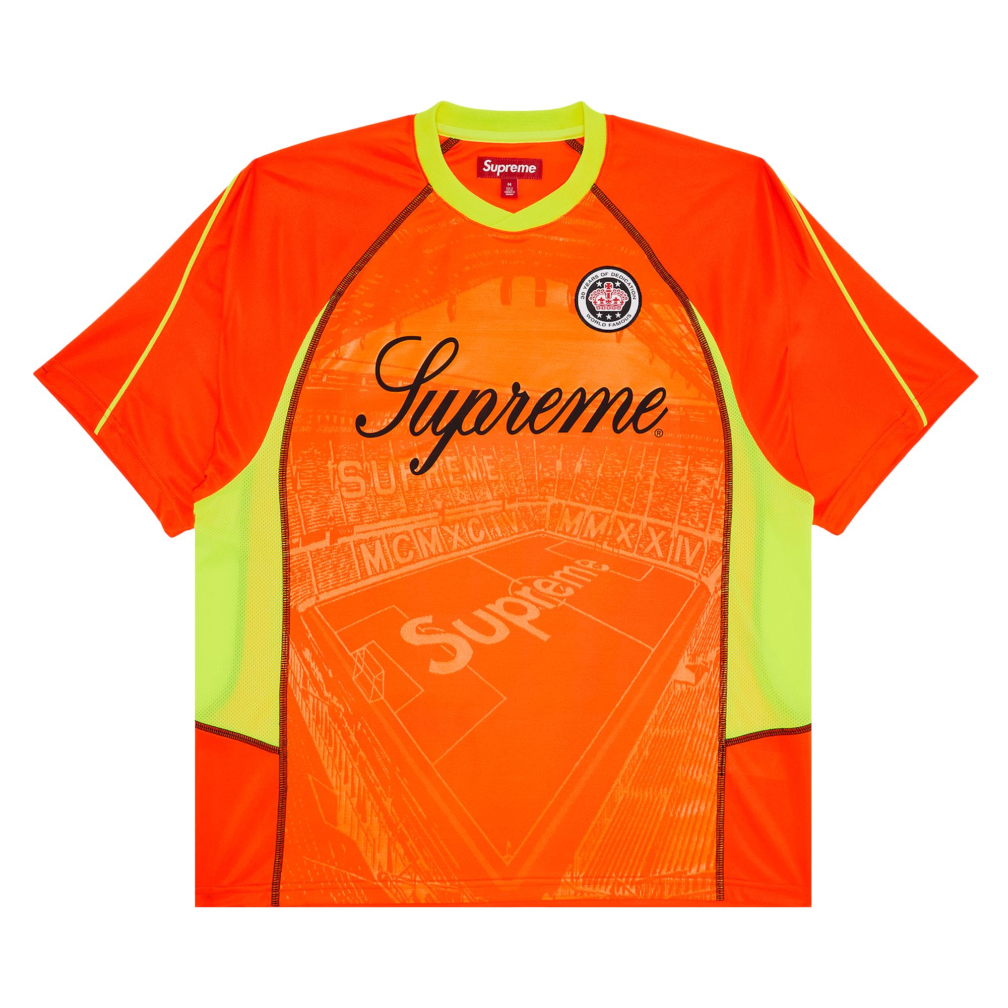 Supreme Jacquard Soccer Jersey 'Orange' | Men's Size 2XL