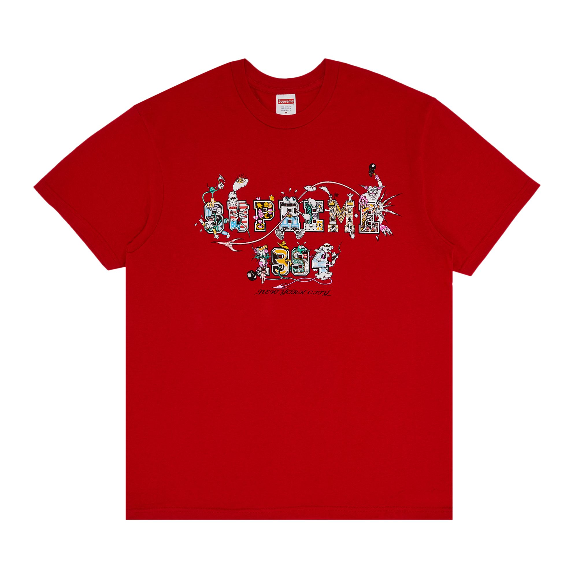 Supreme Varsity Tee 'Red' | Men's Size M