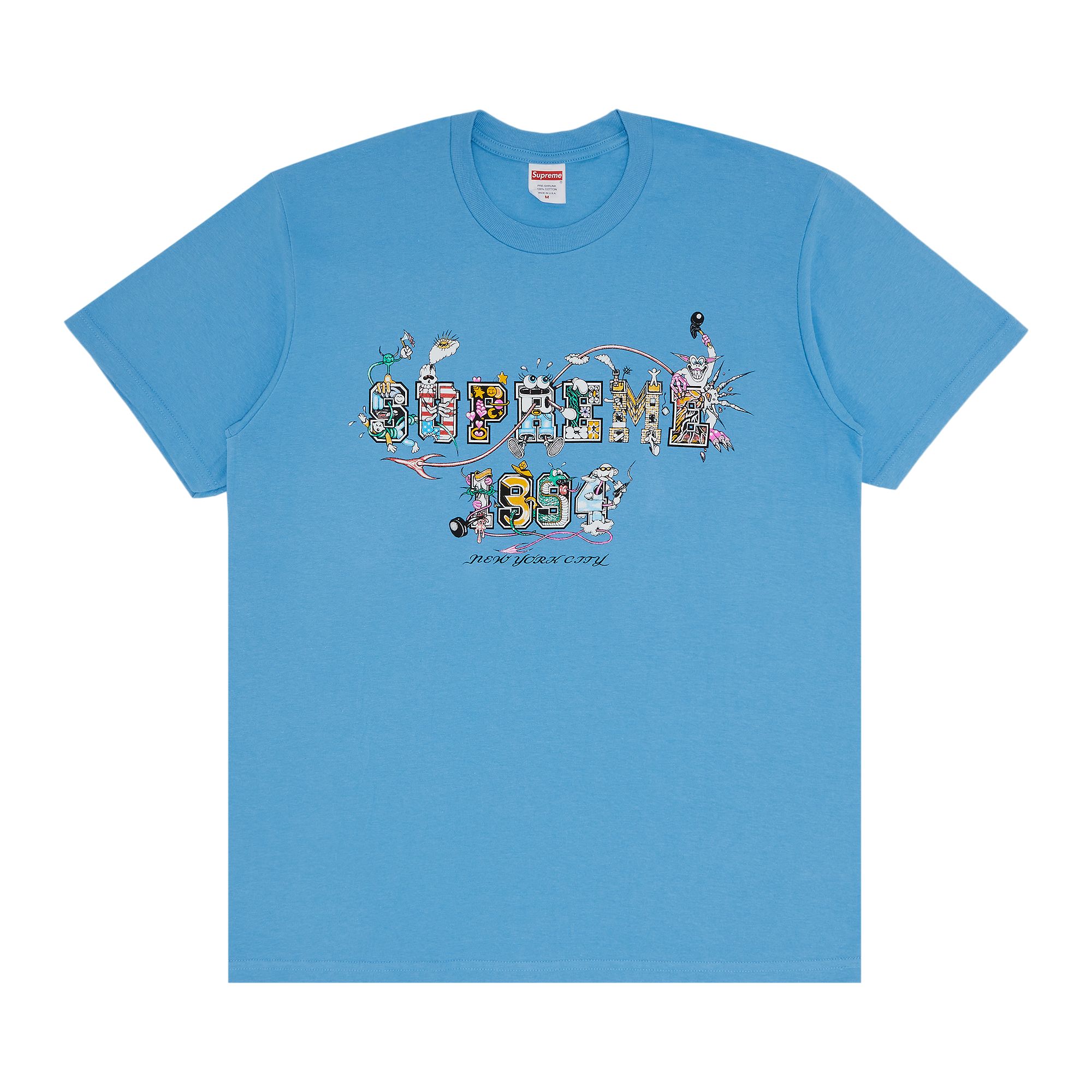 Supreme Varsity Tee 'Bright Blue' | Men's Size 2XL