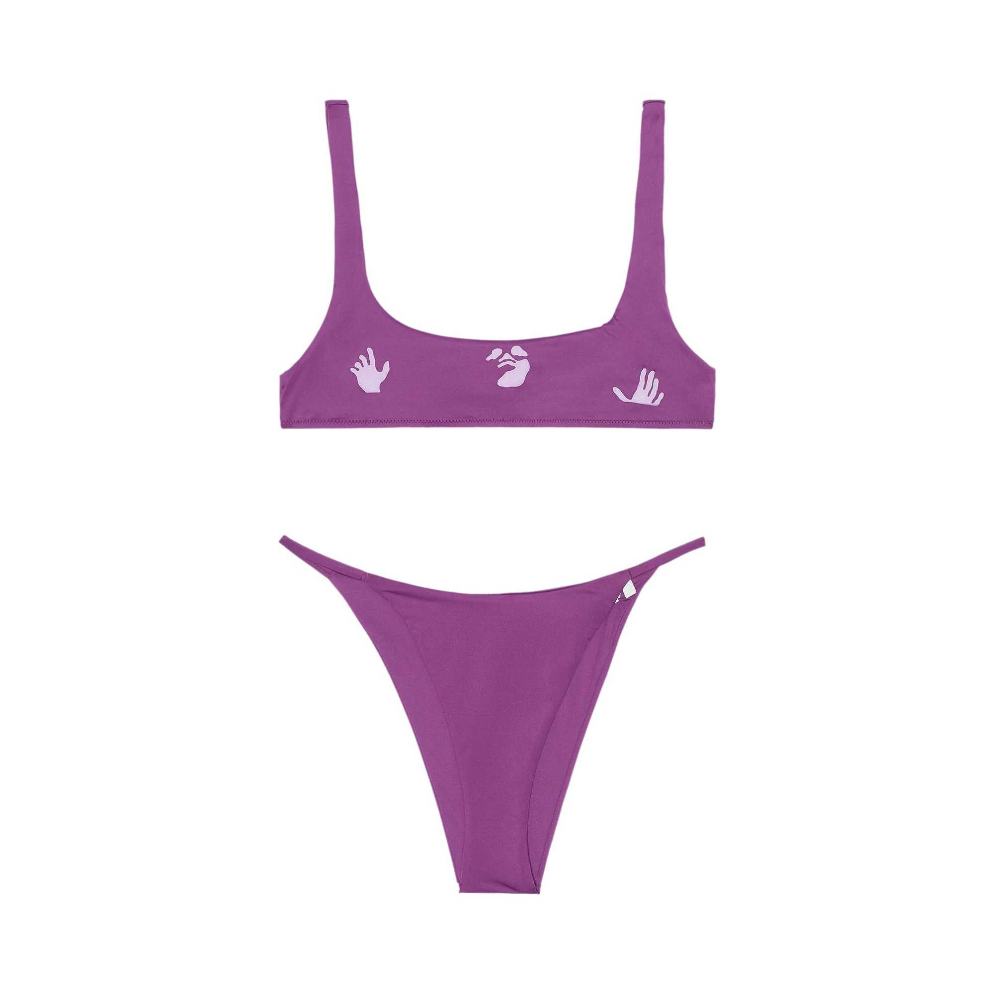 Off-White Swimming Man Bikini Set 'Beige' | Tan | Women's Size 36