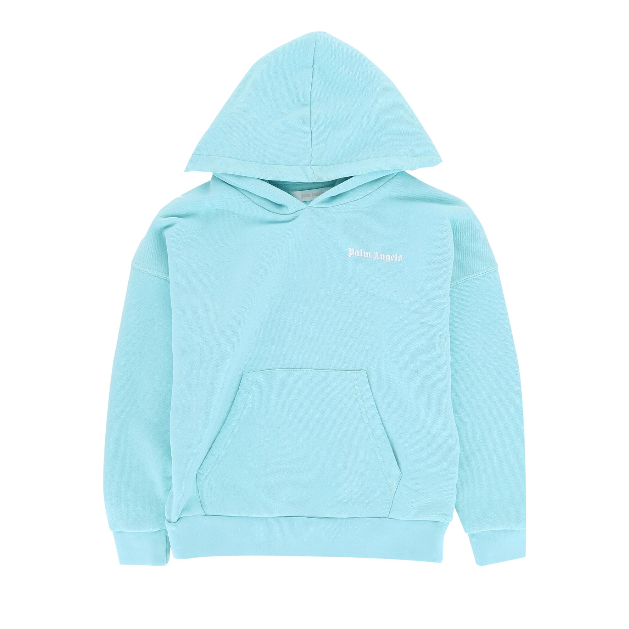 Palm Angels Kids Logo Hoodie 'Blue/White' | Kid's Size 10