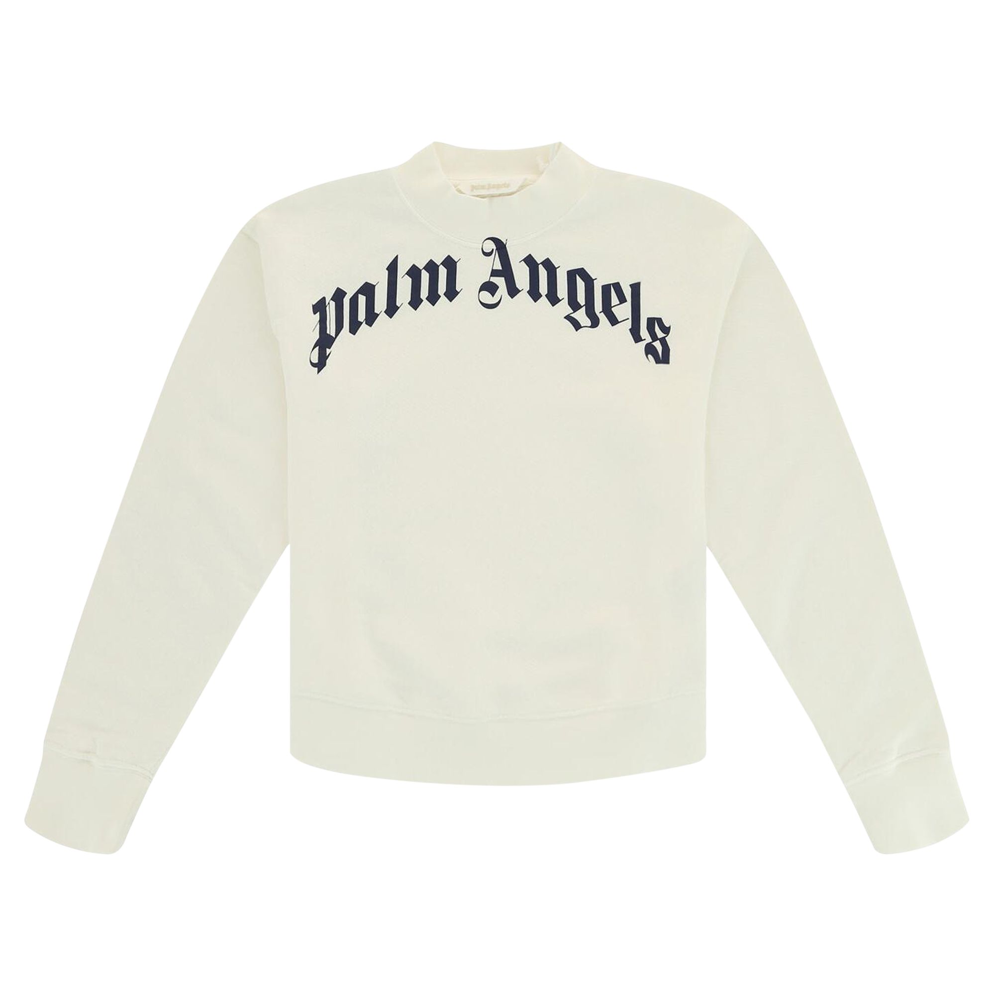 Palm Angels Kids Logo Sweatshirt 'White/Navy' | Kid's Size 8