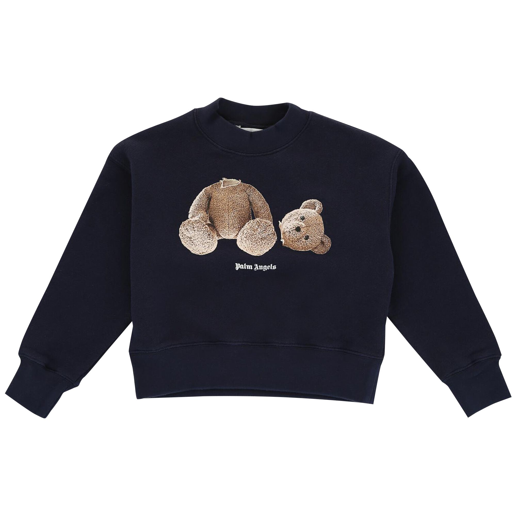 Palm Angels Kids Broken Bear Sweatshirt 'Navy Blue' | Kid's Size 8
