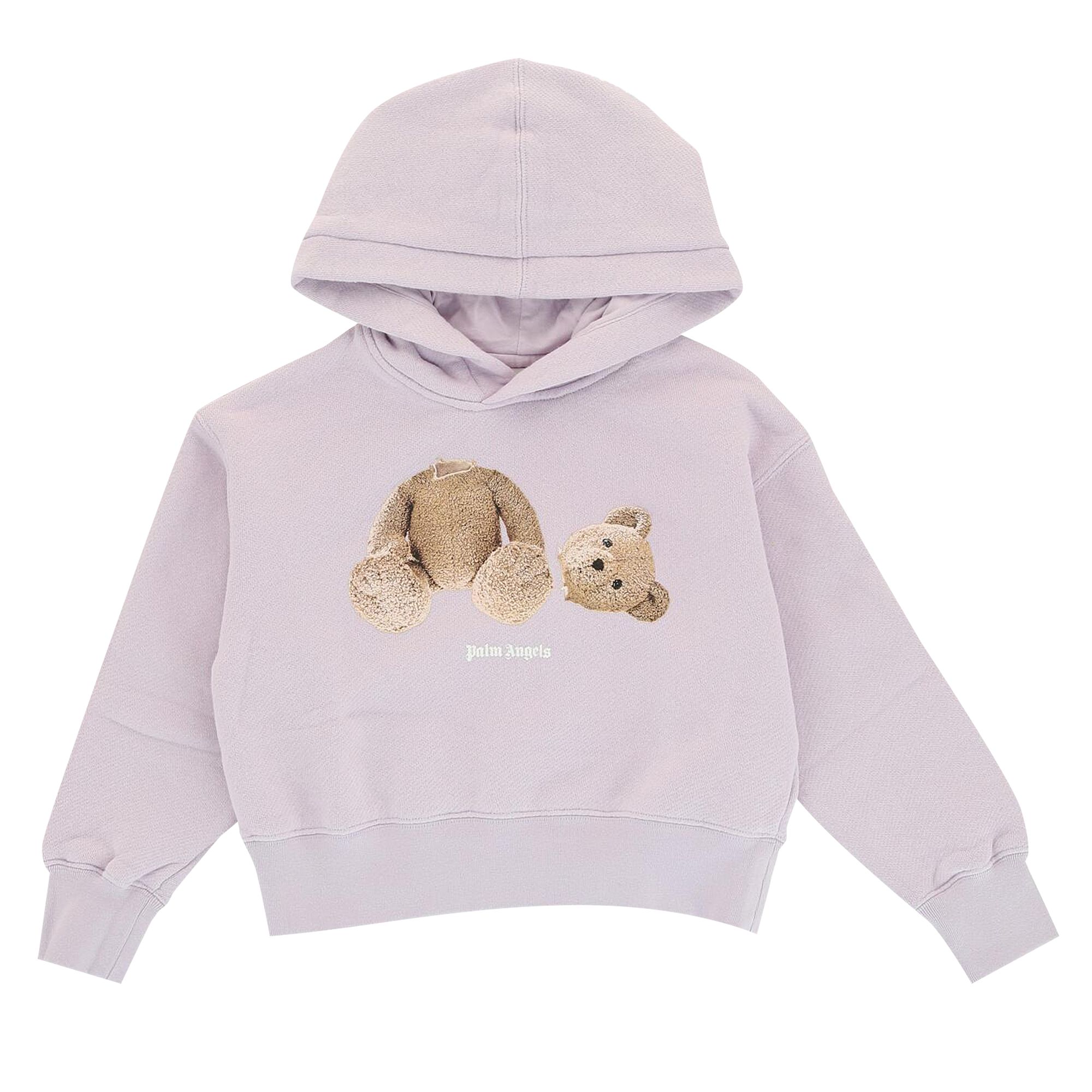 Palm Angels Kids Broken Bear Hoodie 'Lilac/Brown' | Purple | Kid's Size 8