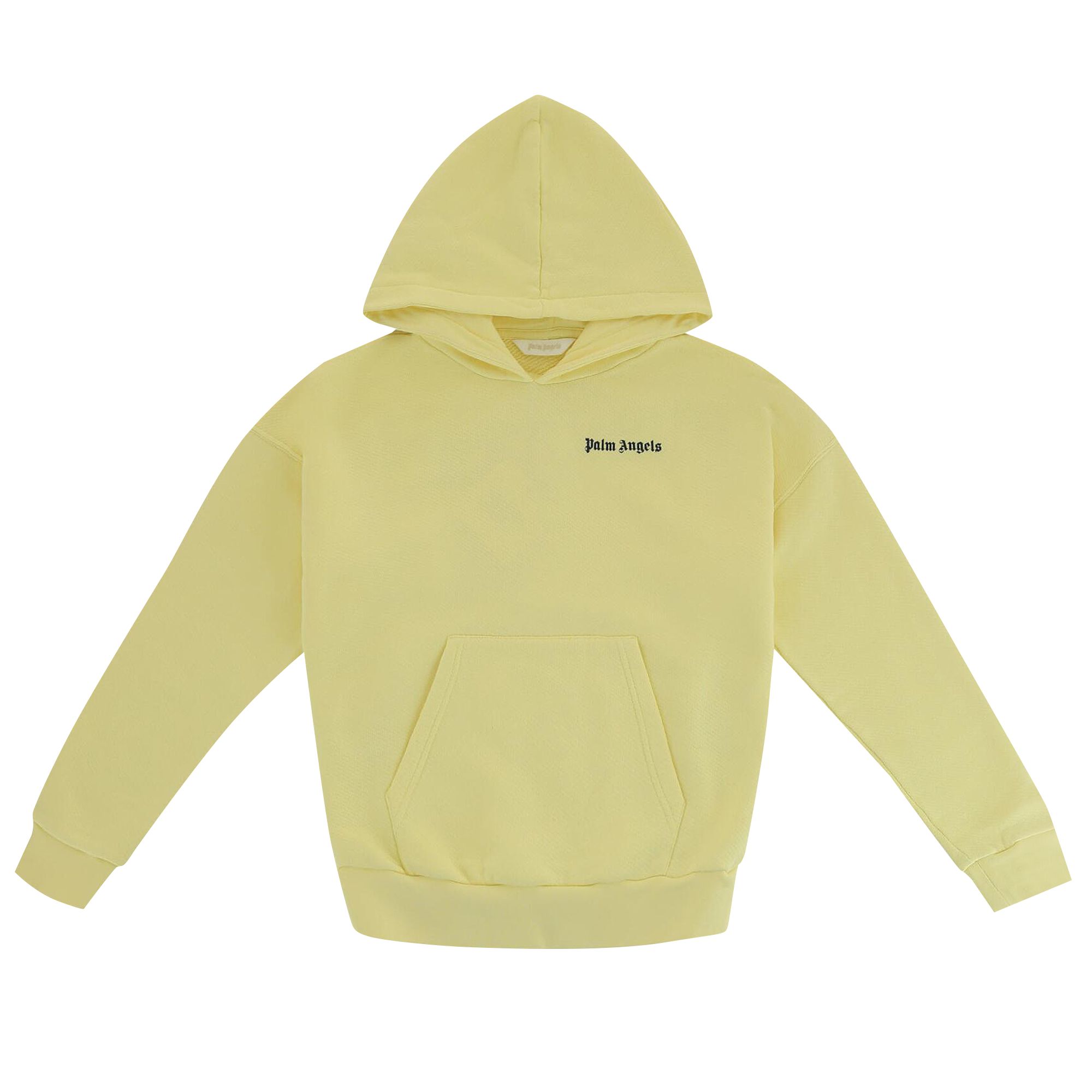 Palm Angels Kids Logo Print Hoodie 'Navy/Yellow' | Blue | Kid's Size 10