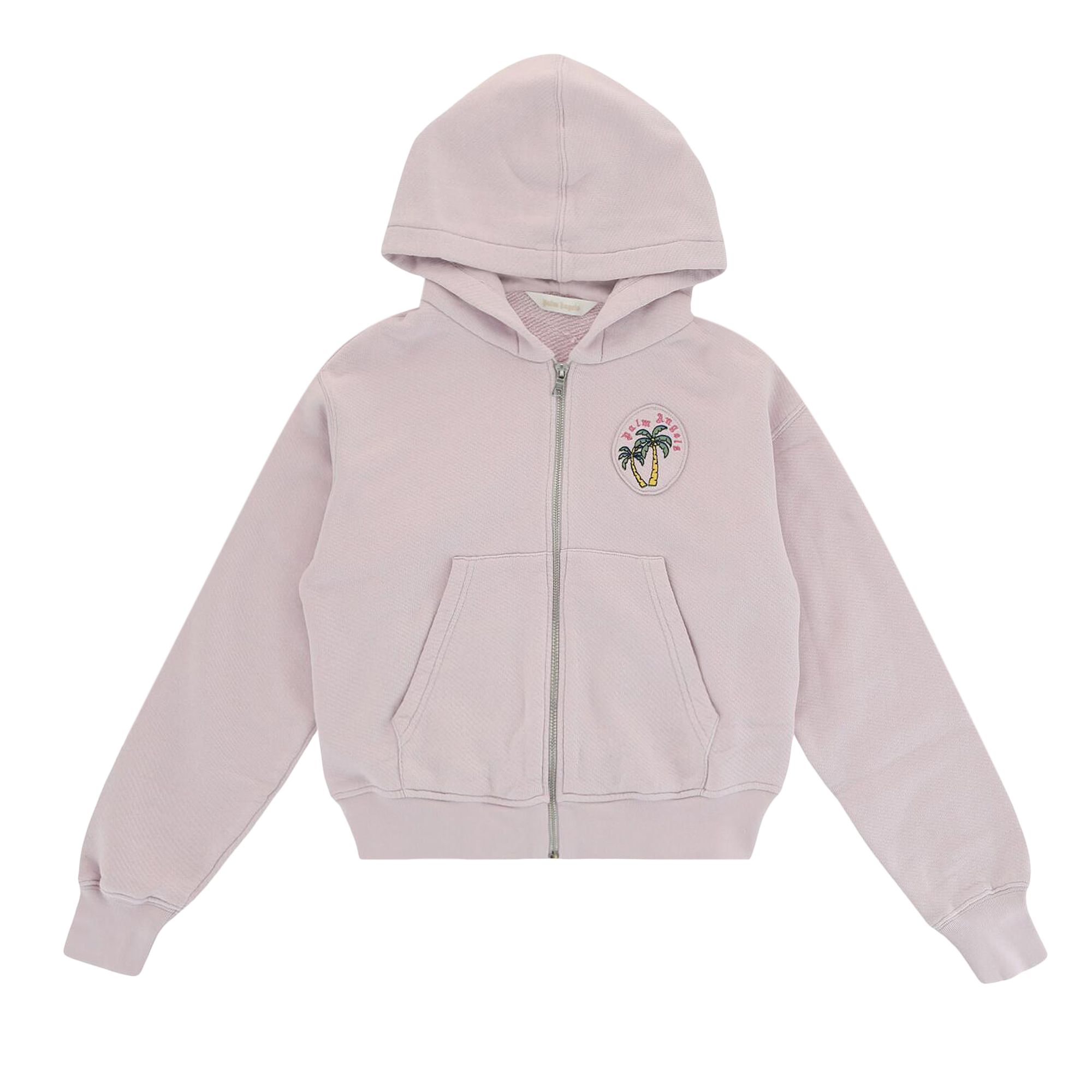 Palm Angels Kids Palm Tree Zip Up Hoodie 'Lilac/Green' | Purple | Kid's Size 10