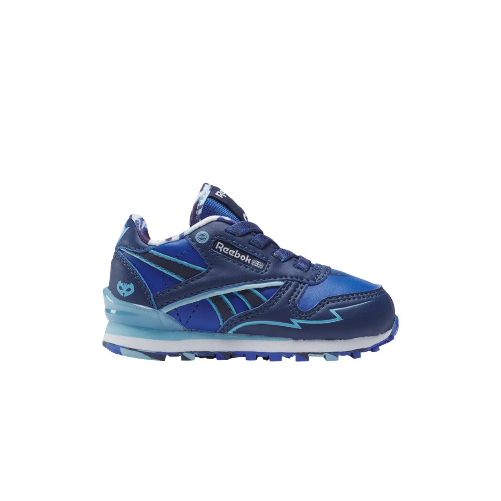 Pre-owned Reebok Pj Masks X Classic Leather Step 'n' Flash Toddler 'catboy' | Blue | Infant Size 10