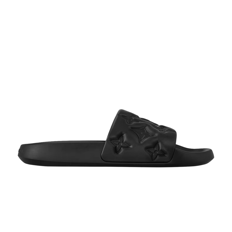 Louis Vuitton Waterfront Mule Monogram Embossed   Black