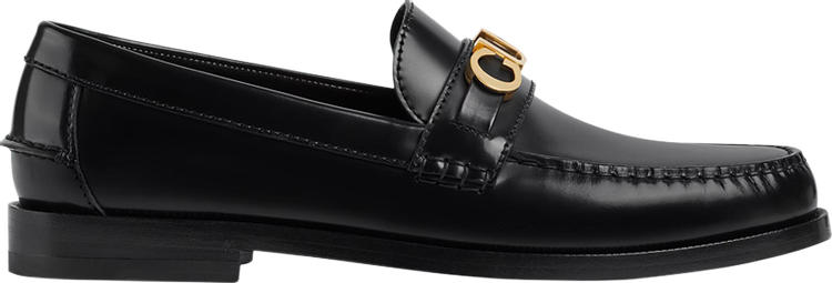 Gucci Cara Logo Snaffle Loafer Black