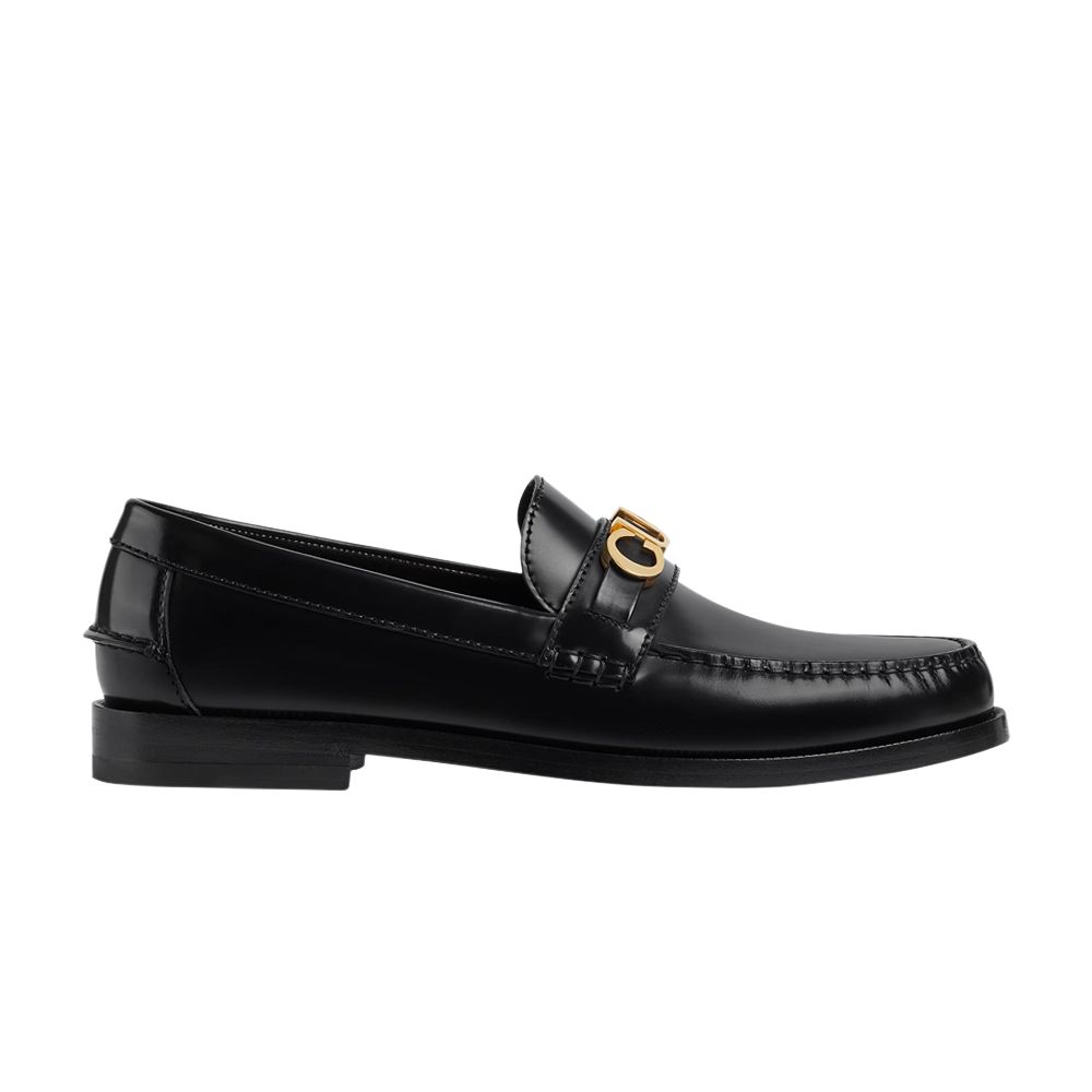 Pre-owned Gucci Cara Logo Snaffle Loafer 'black'