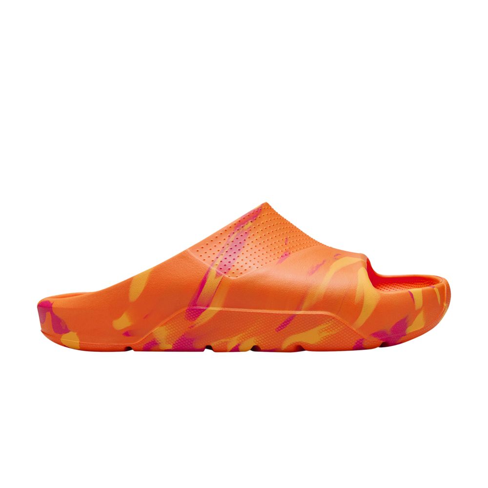 Pre-owned Air Jordan Jordan Post Slide Gs 'orange Blaze Marbled' | Kid's Size 2