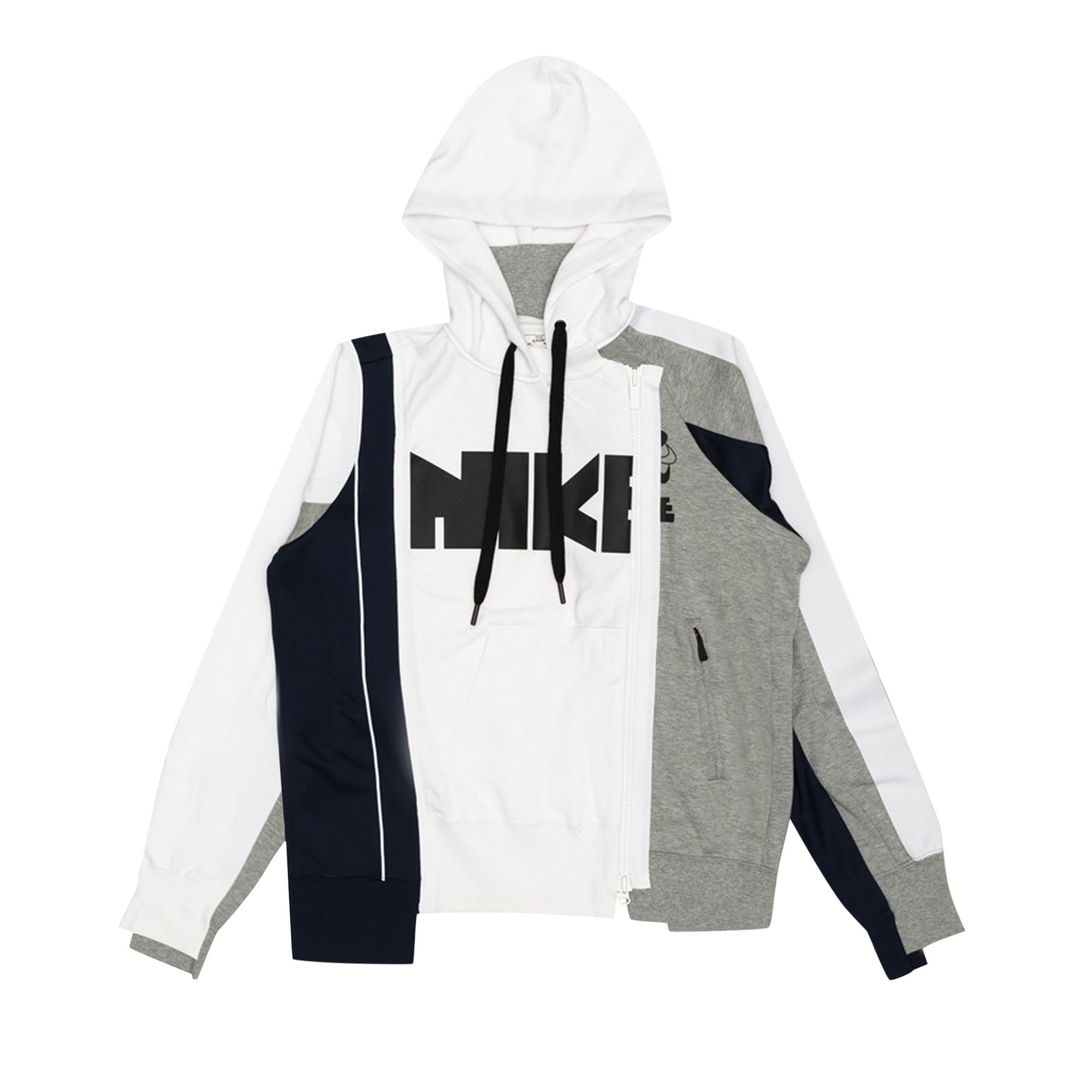 Nike x Sacai Double-Zip Hoodie 'Canyon Gold/Obsidian' | Grey | Men's Size S