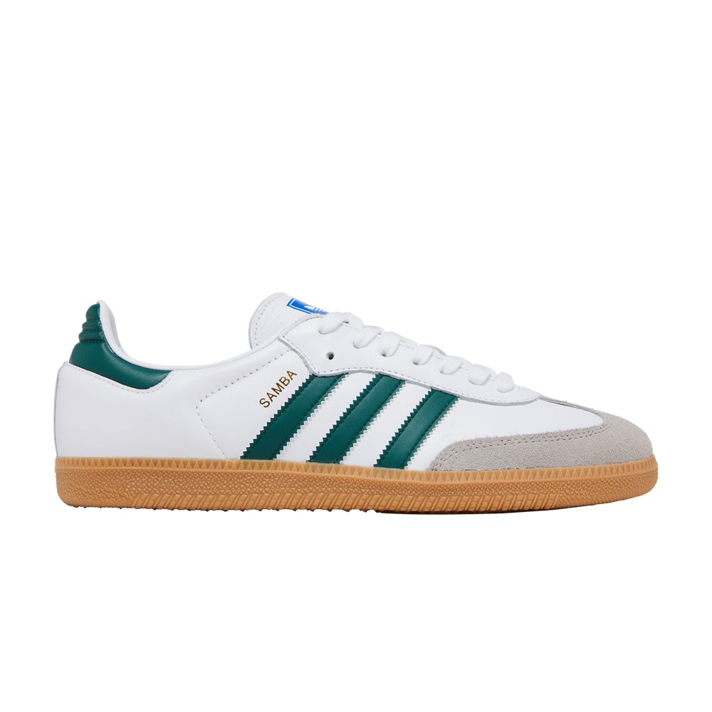 adidas Samba OG 'White Collegiate Green Gum' | Men's Size 10.5