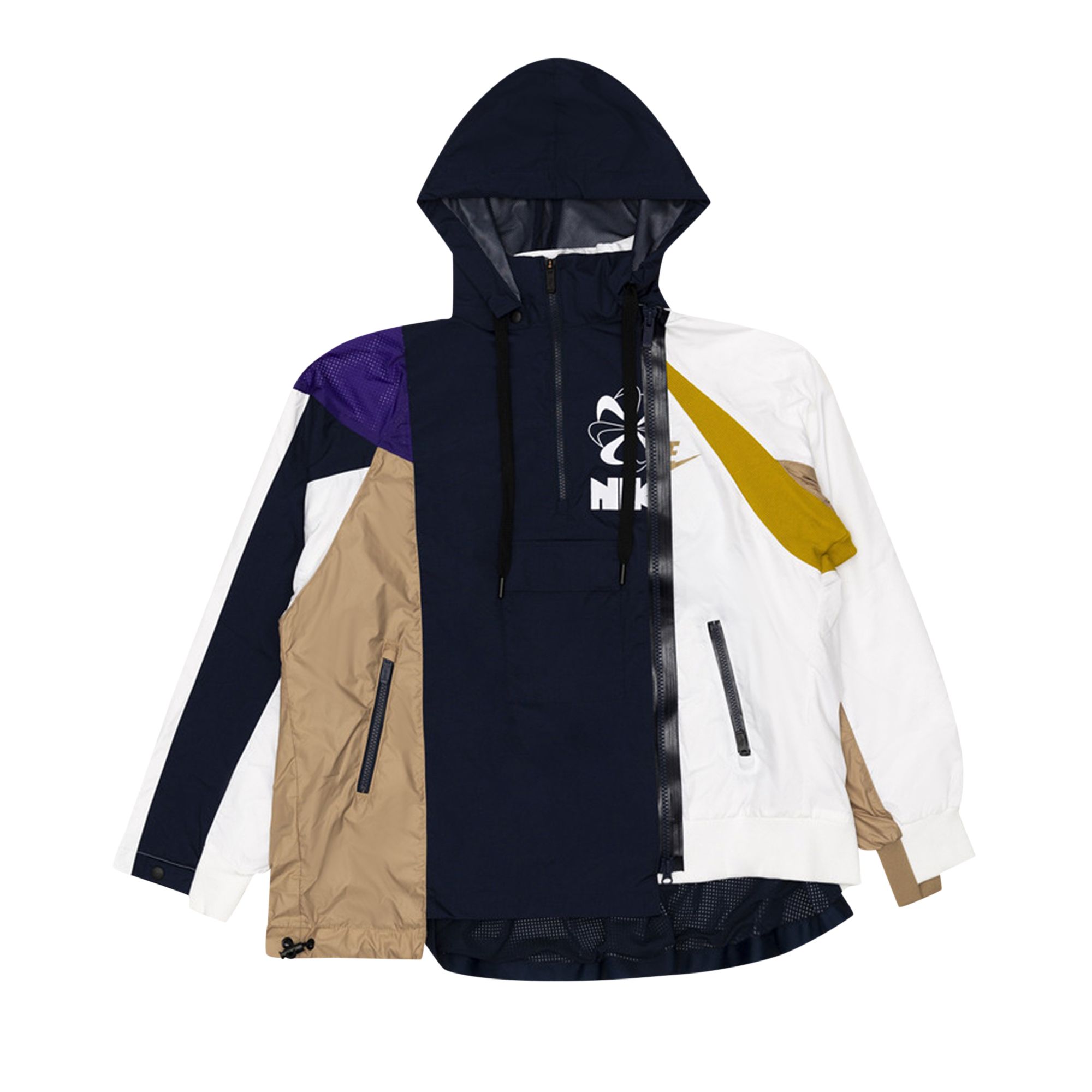 Nike Women's x Sacai Double-Zip Jacket 'Obsidian/Court Purple' | Black | Women's Size XS