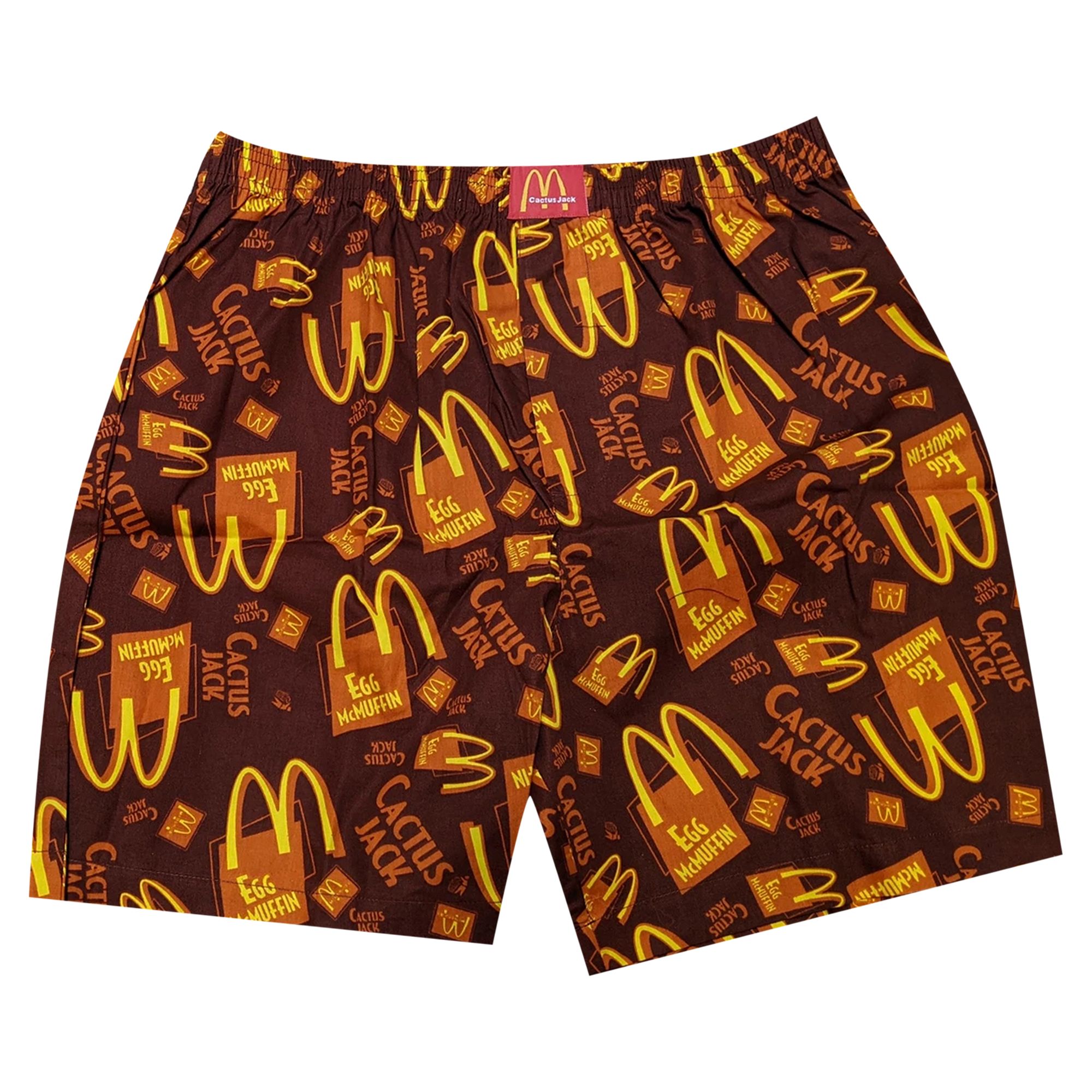 Cactus Jack by Travis Scott x McDonald's Breakfast Boxers 'Brown' | Men's Size XL