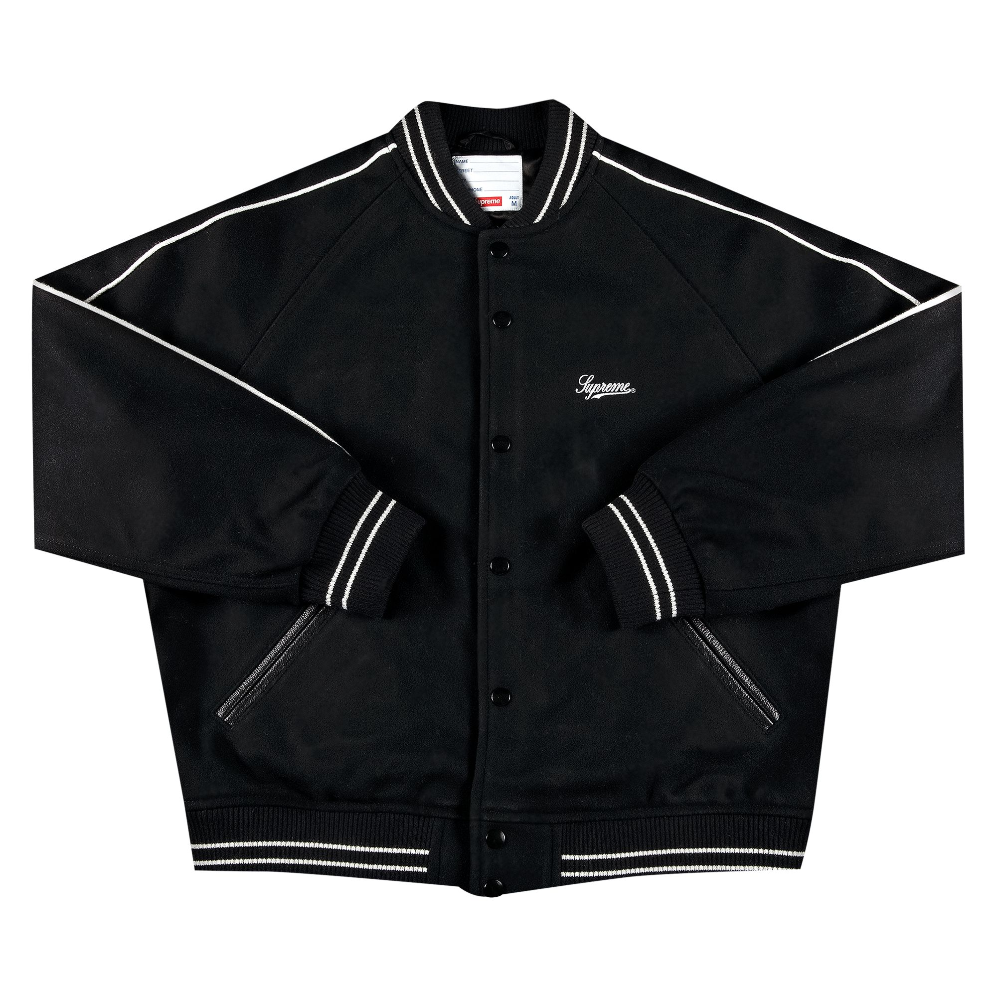 Supreme x Jamie Reid It's All Bollocks Varsity Jacket 'Black' | Men's Size L