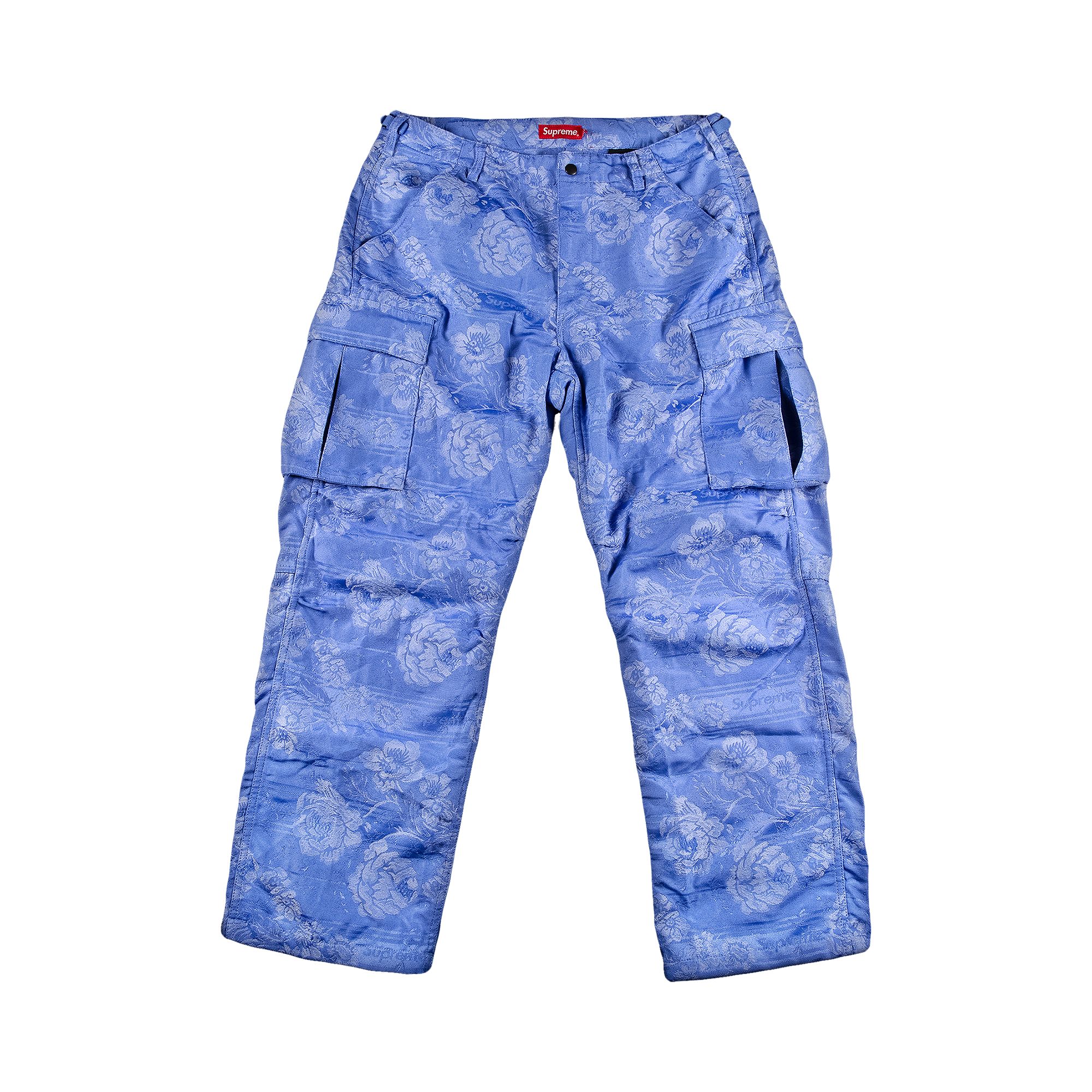 Pre-owned Supreme Floral Tapestry Cargo Pant 'blue' | Men's Size 30