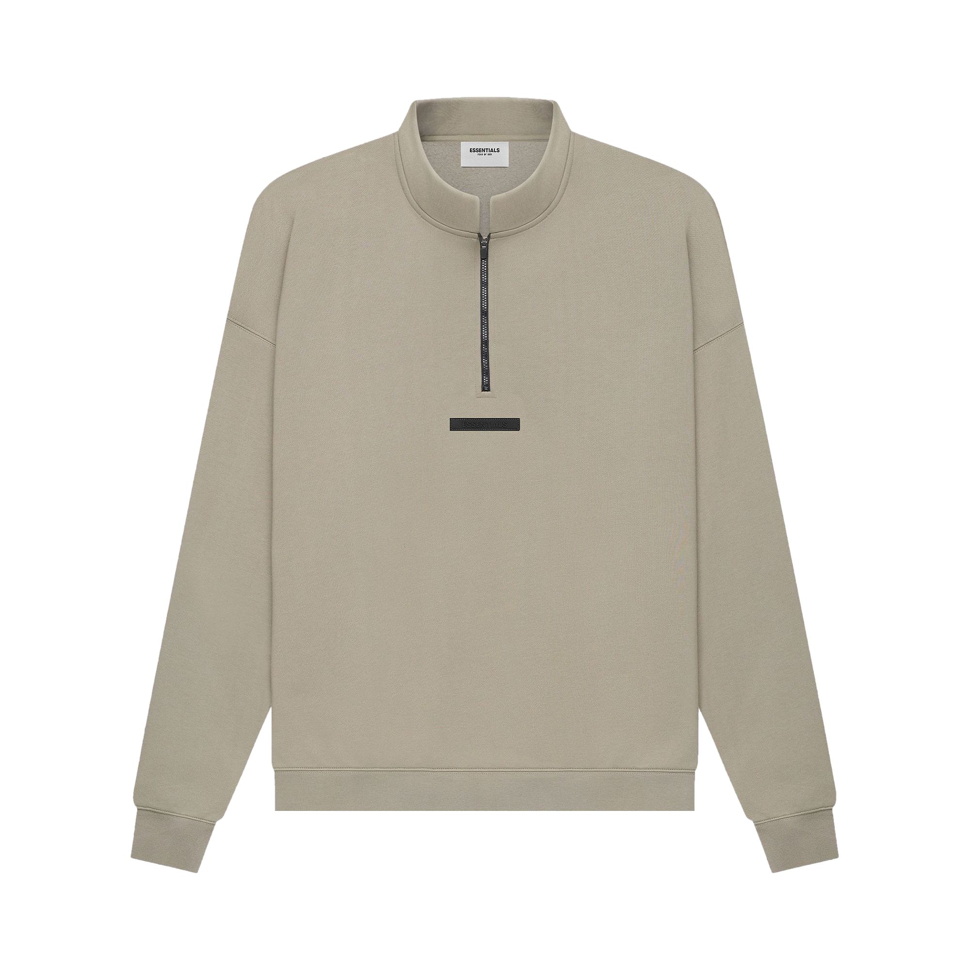Fear of God Essentials Mockneck Half Zip 'Moss' | Green | Men's Size L