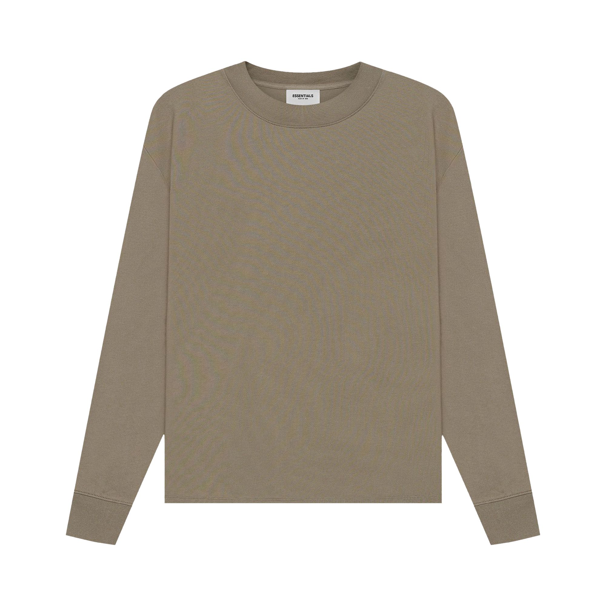 Fear of God Essentials Long-Sleeve Tee 'Taupe' | Tan | Men's Size 2XS